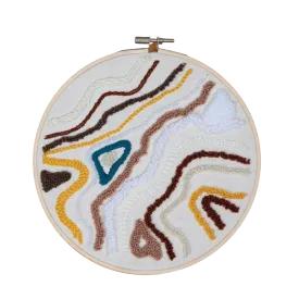 18CM Embroidered Hoop Organic