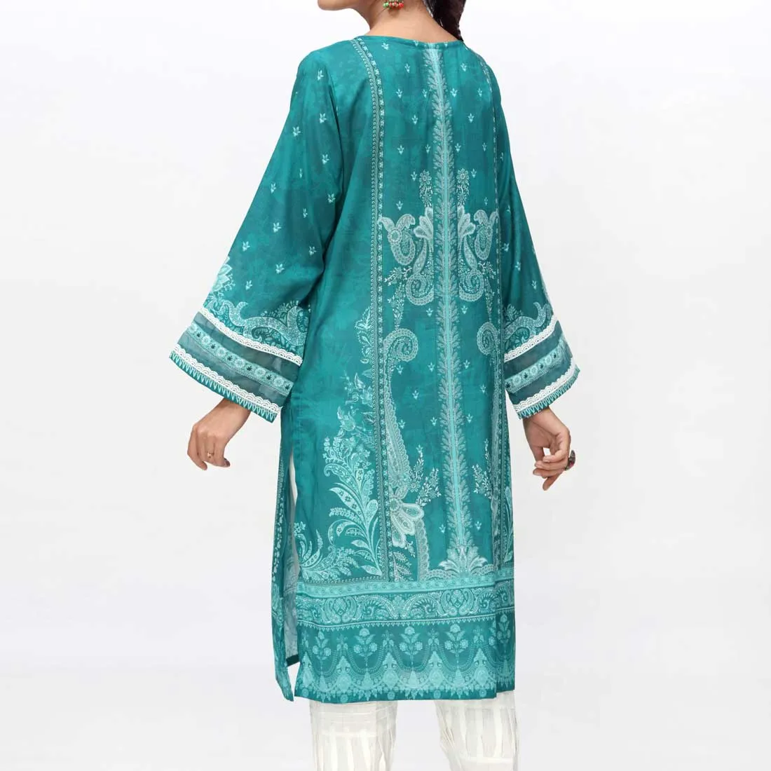 1PC- Embroidered & Digital Printed Lawn Shirt PS4220