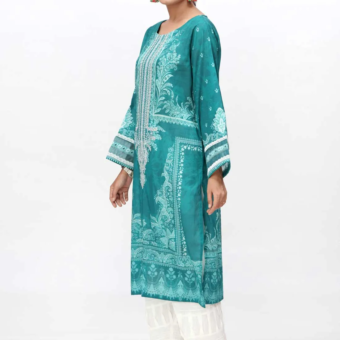 1PC- Embroidered & Digital Printed Lawn Shirt PS4220