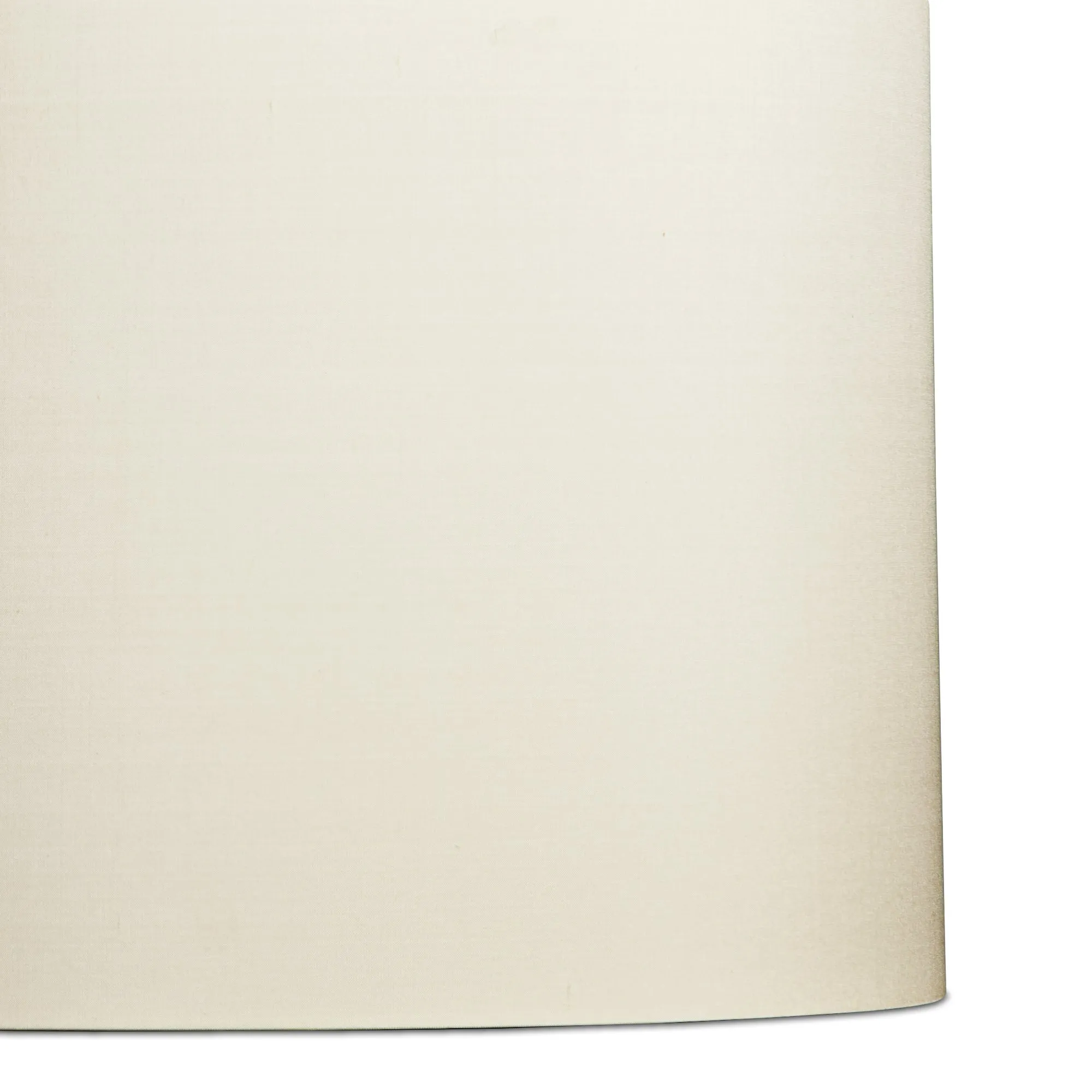 25cm drum lampshade in ivory dupion silk