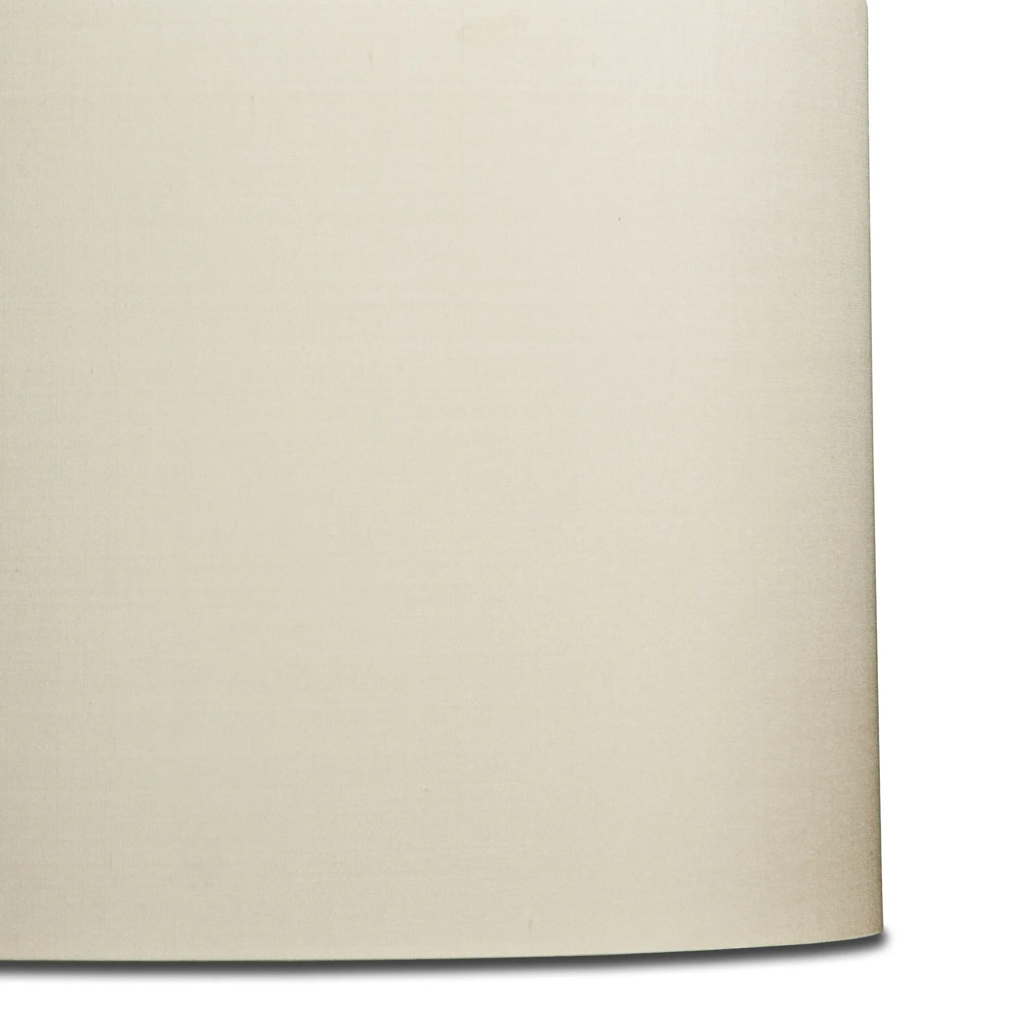 25cm drum lampshade in ivory dupion silk