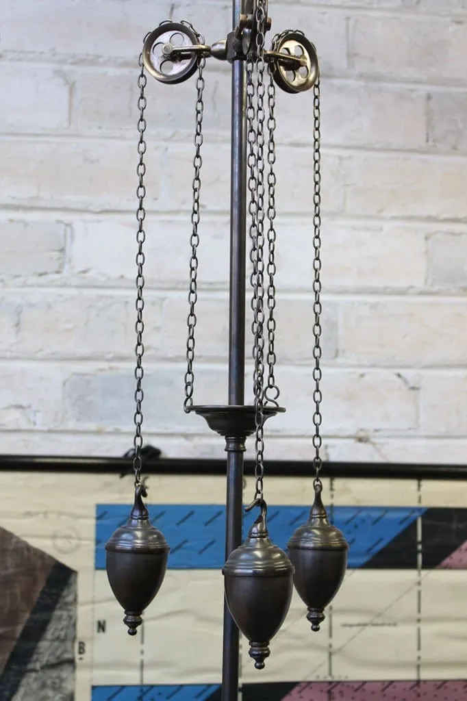 3 Light Pendant - Gooseneck Arm Pulley