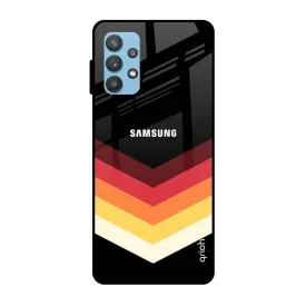 Abstract Arrow Pattern Glass Case For Samsung Galaxy A32