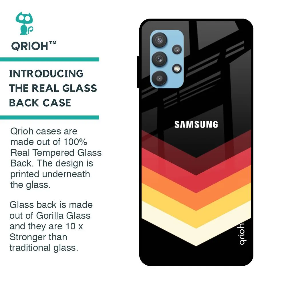 Abstract Arrow Pattern Glass Case For Samsung Galaxy A32