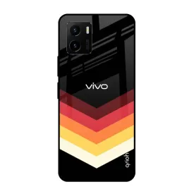 Abstract Arrow Pattern Glass Case For Vivo Y15s