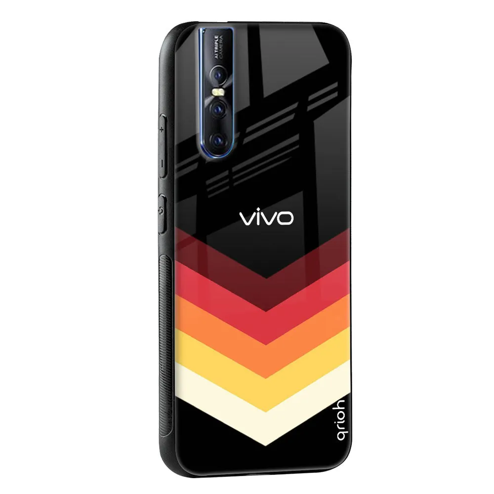 Abstract Arrow Pattern Glass Case For Vivo Y20