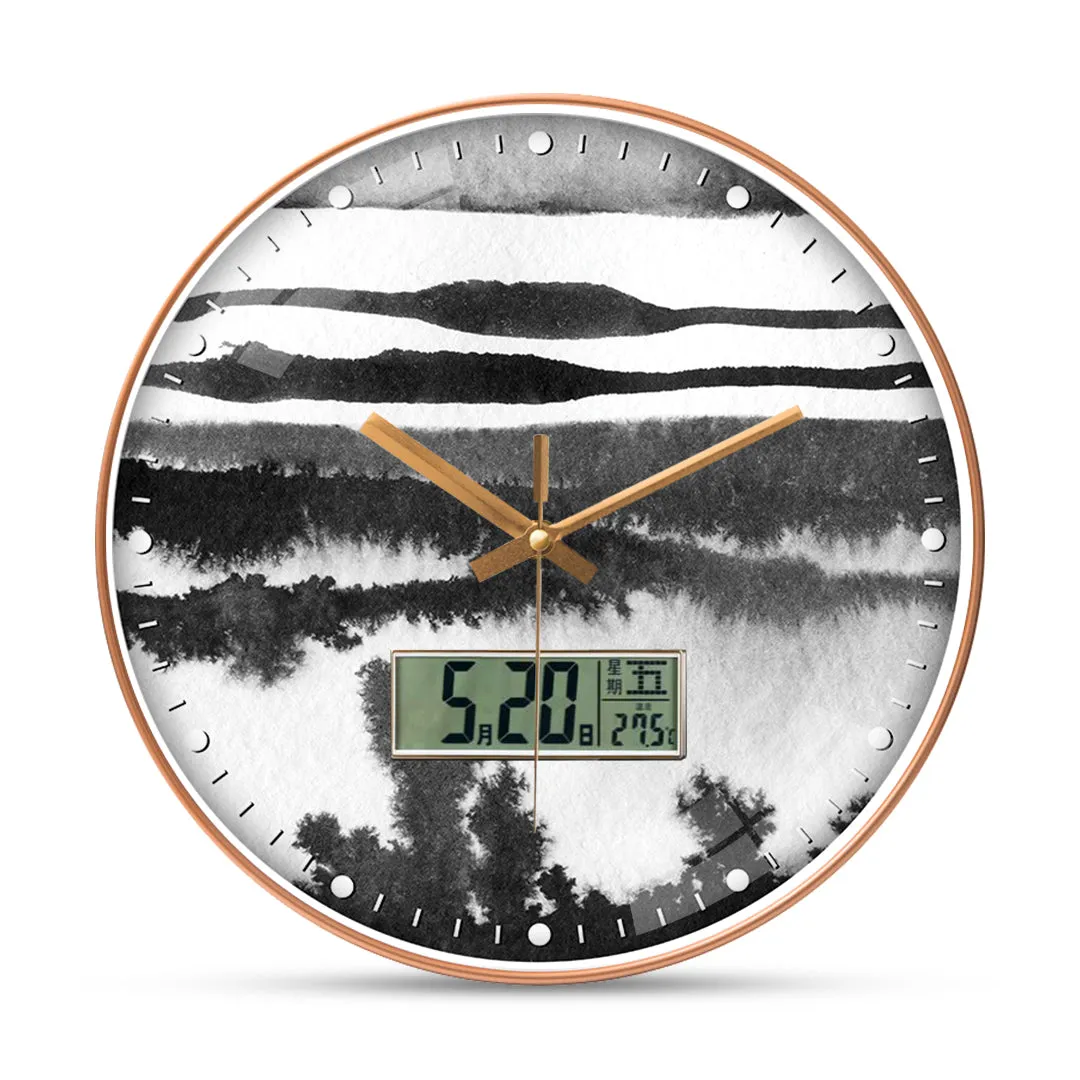 Abstract flower wall clock