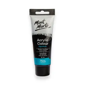 Acrylic Colour Paint Signature 75ml (2.5 US fl.oz) Tube - Lamp Black