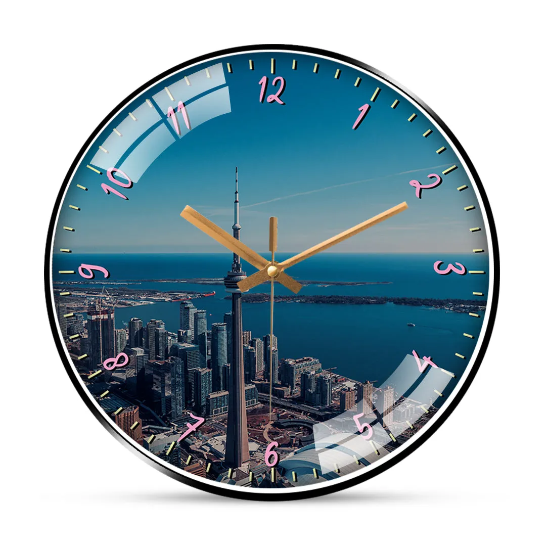 Aerial View Toronto Wall Clock