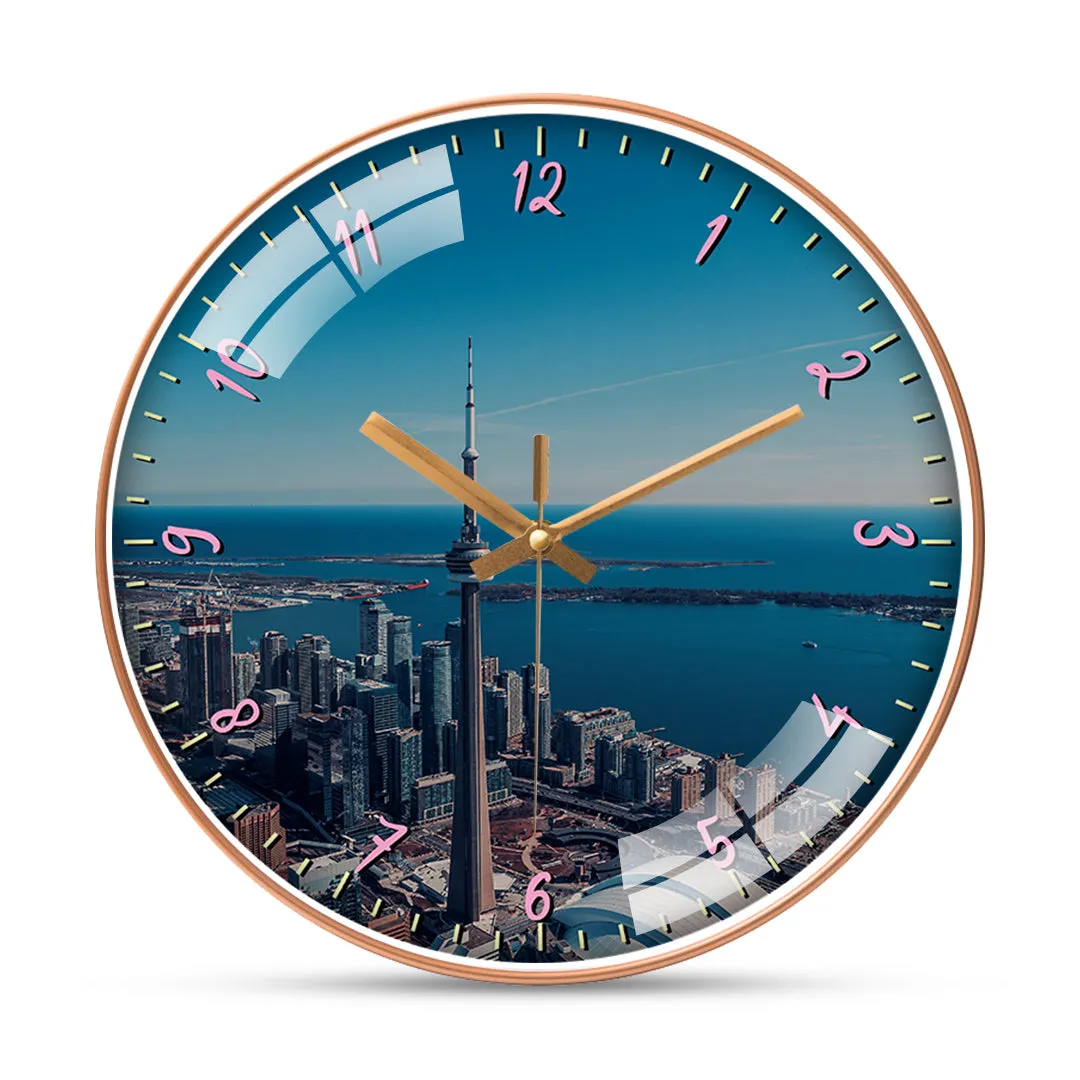 Aerial View Toronto Wall Clock