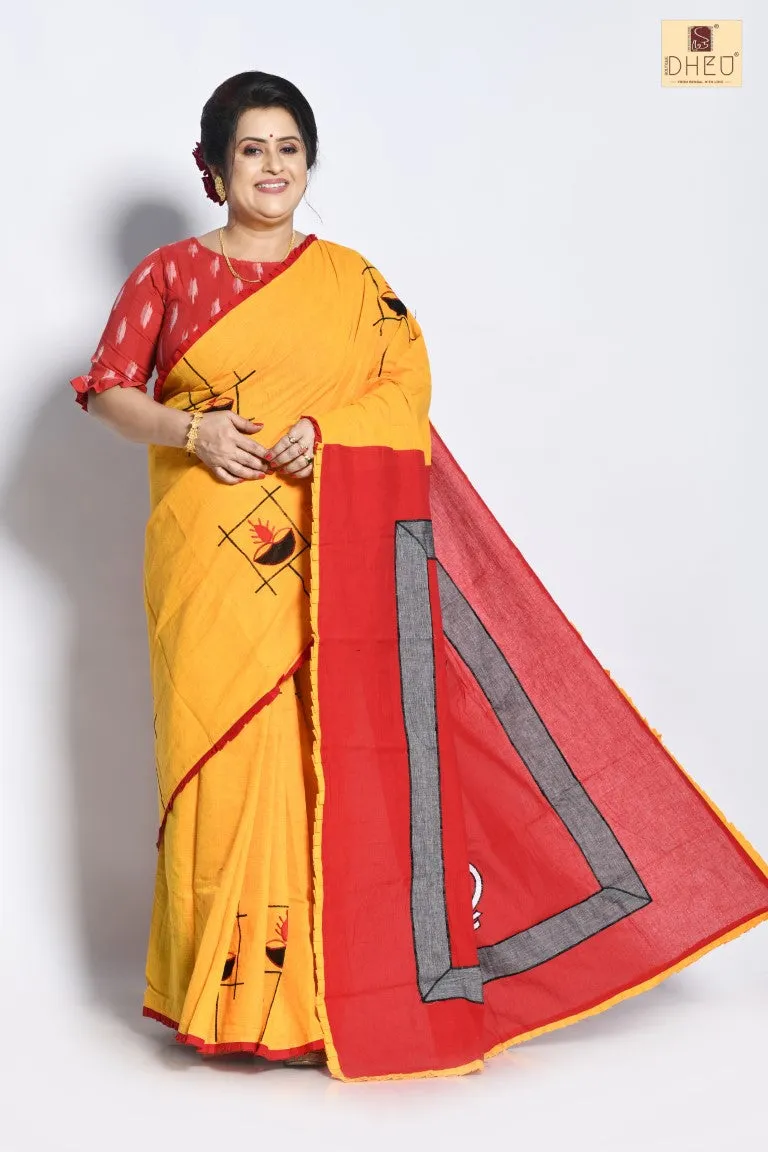 Aguner Porosmoni  - Cotton Saree-Kurta Couple set