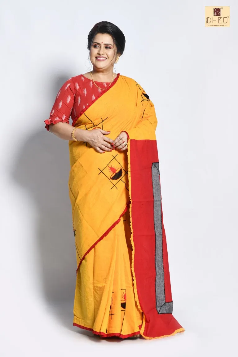 Aguner Porosmoni  - Cotton Saree-Kurta Couple set