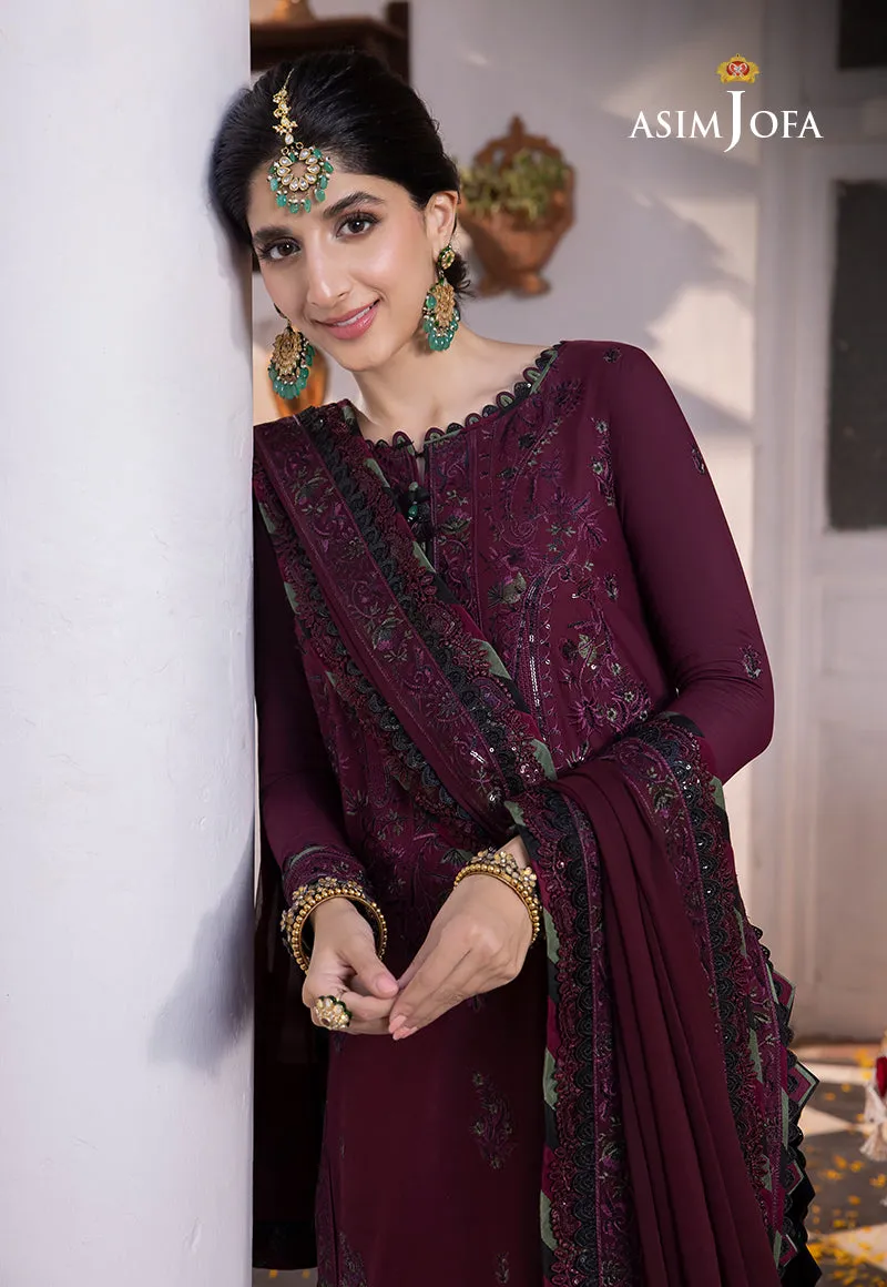 AJAB-05 EMBROIDERED LAWN SILK 3 PCS