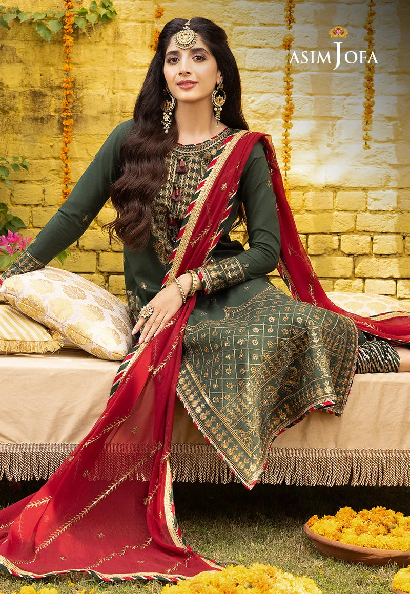 AJAB-16 EMBROIDERED LAWN SILK 3 PCS