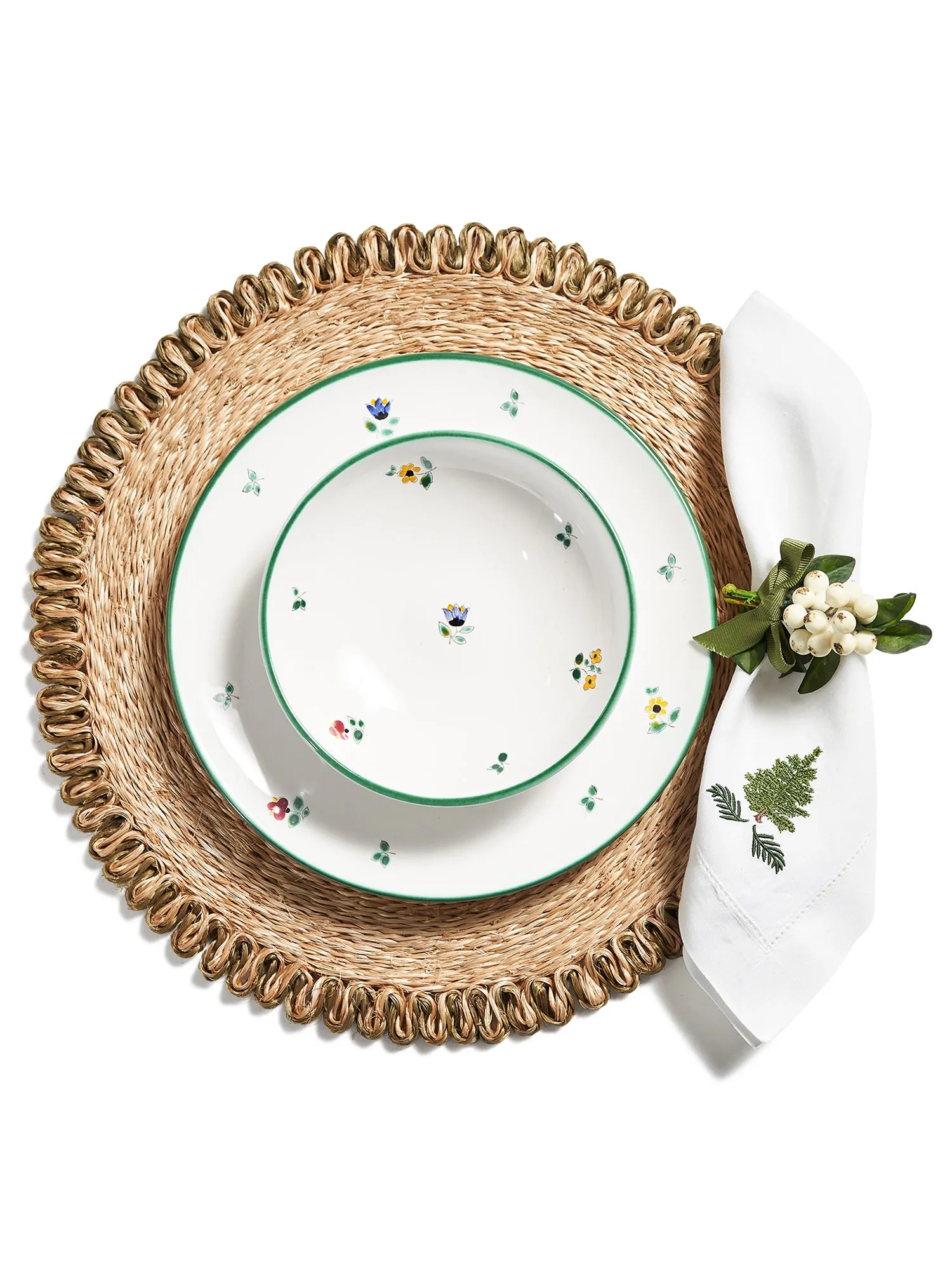 Alpine Flowers Salad Plate