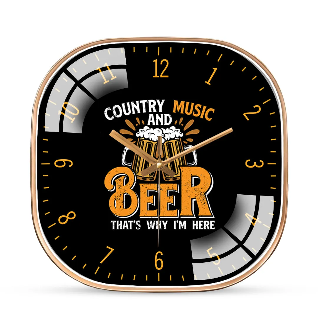 Amazing Beer Quotes Wall Clock