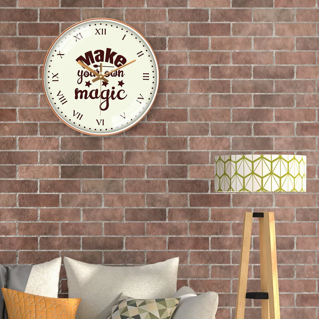 Amazing magic quotes wall clock