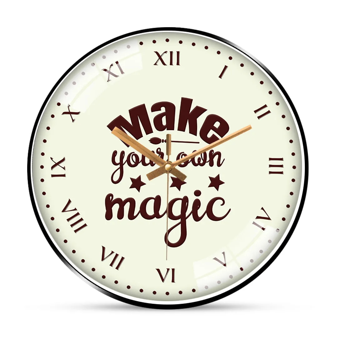 Amazing magic quotes wall clock