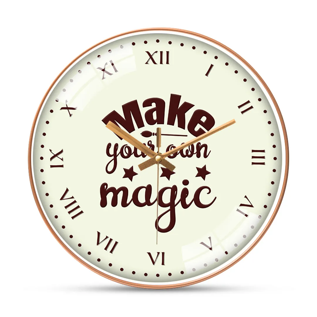 Amazing magic quotes wall clock