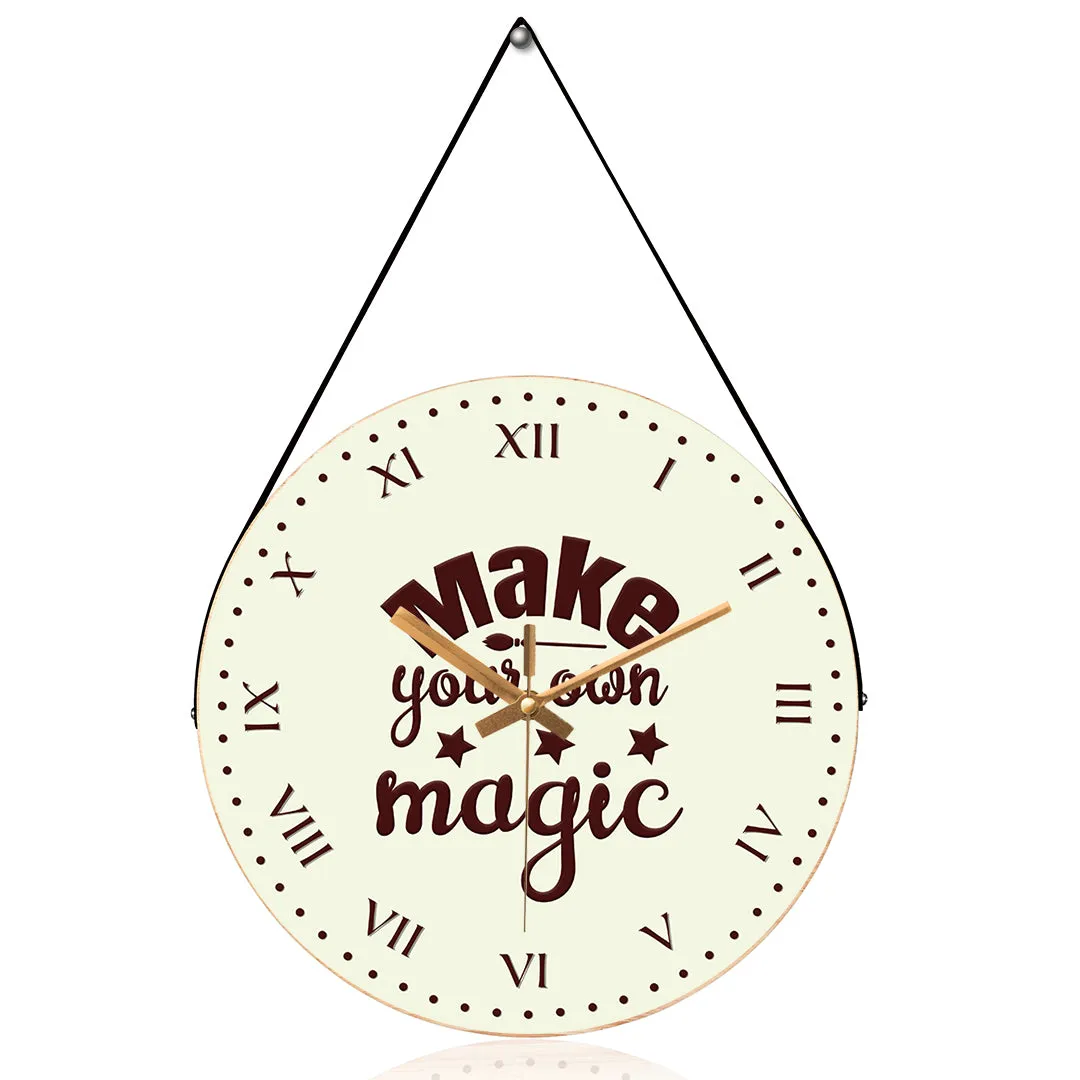 Amazing magic quotes wall clock