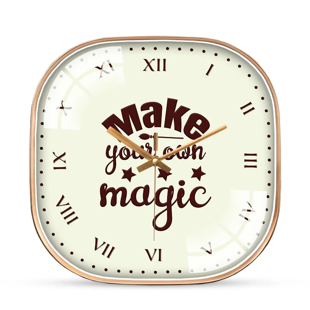 Amazing magic quotes wall clock