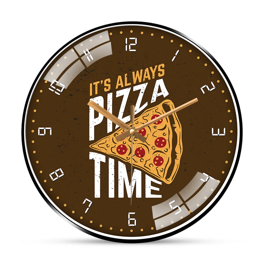 Amazing pizza quote wall clock