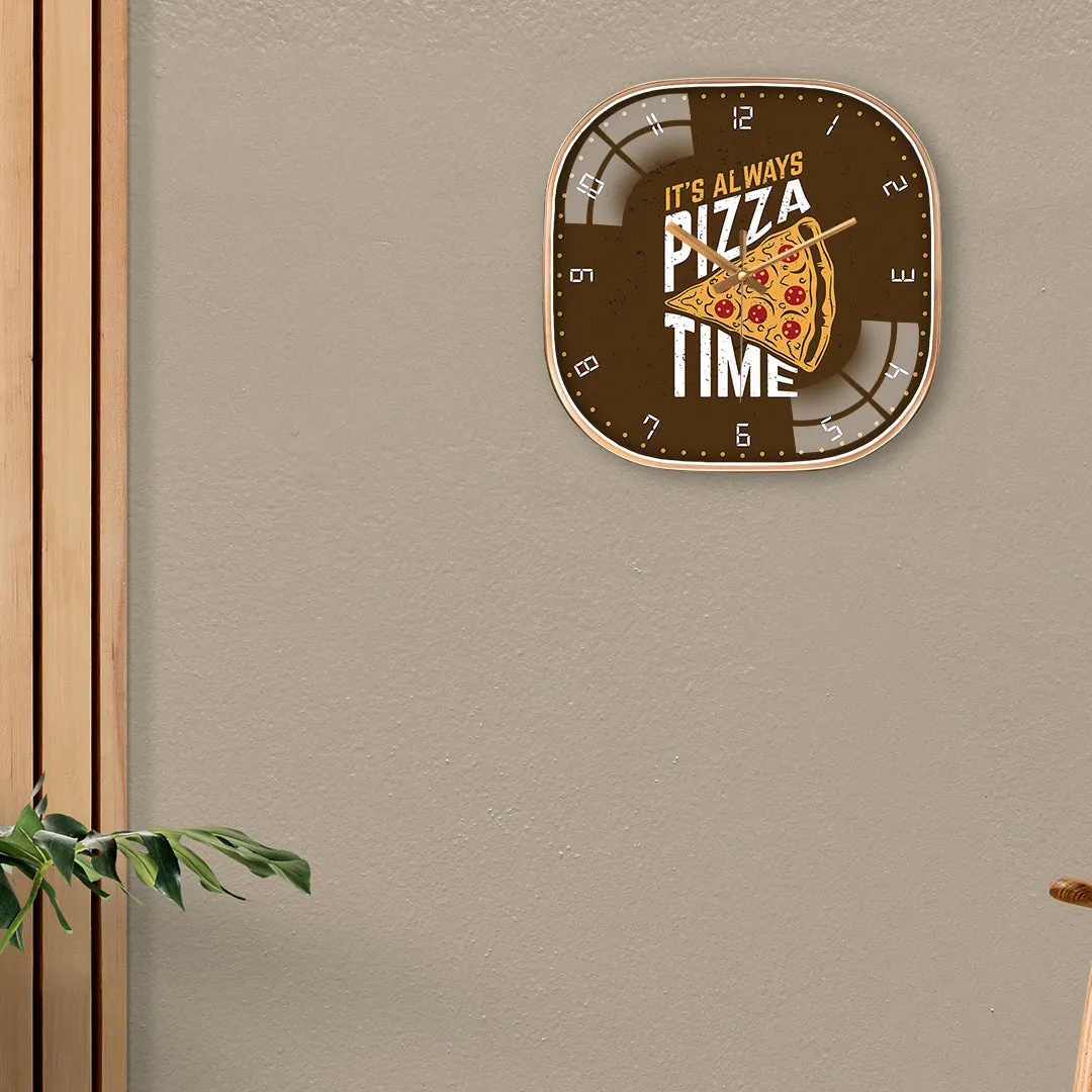 Amazing pizza quote wall clock