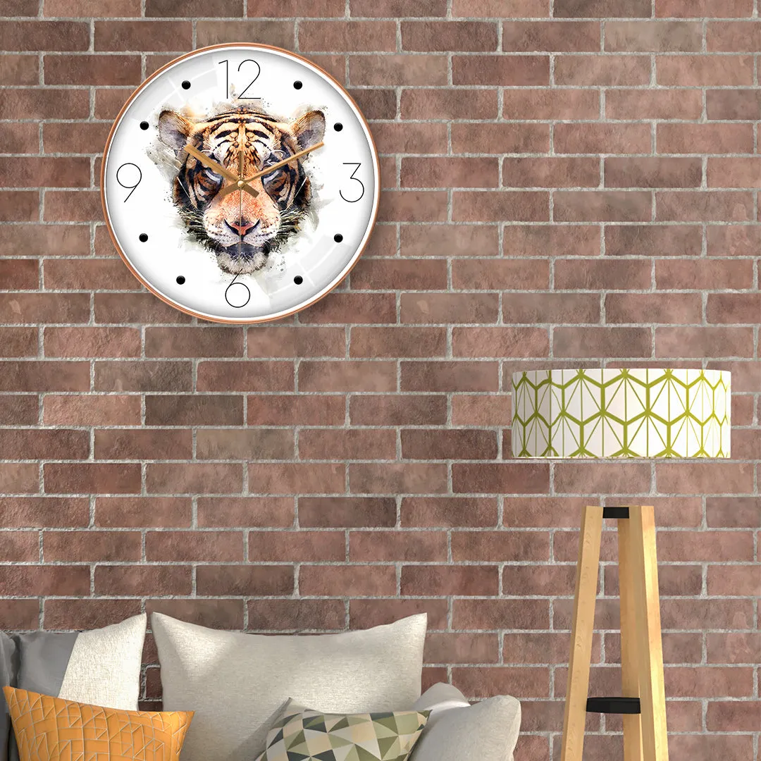 Amazing tiger art wall clock