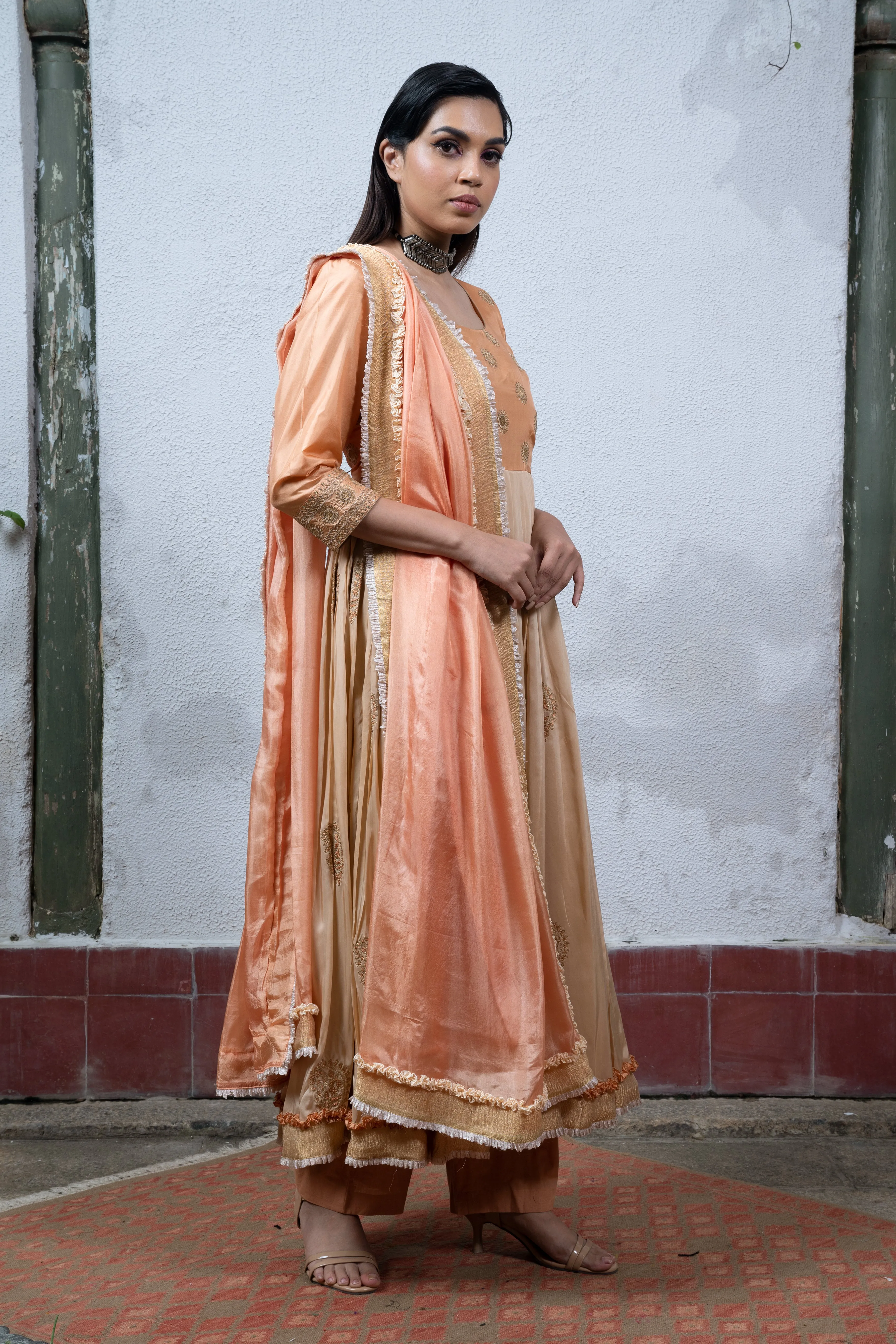 Apsara: Peach Salwar