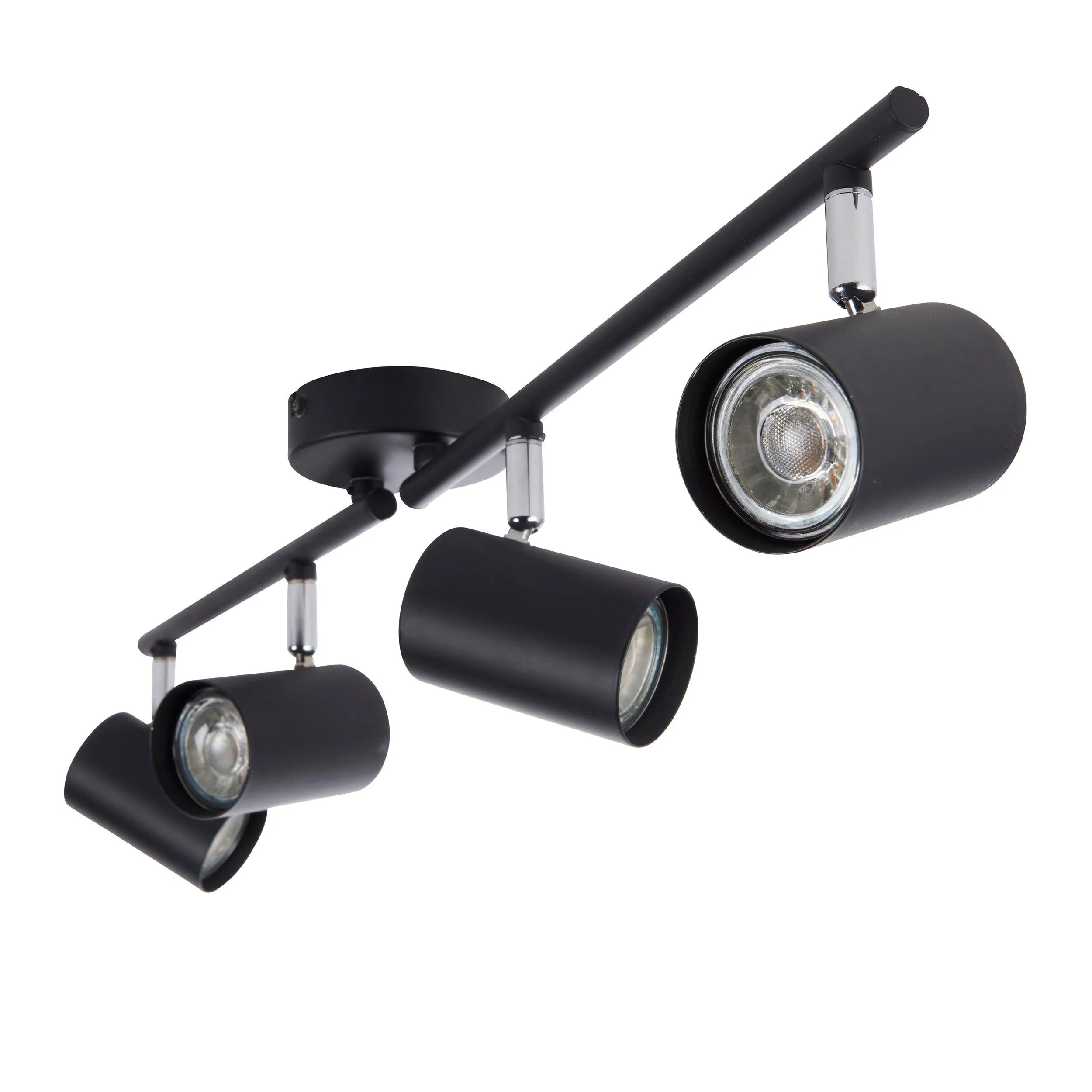 Arezzo 4 Light Black Bar Spotlight 35W