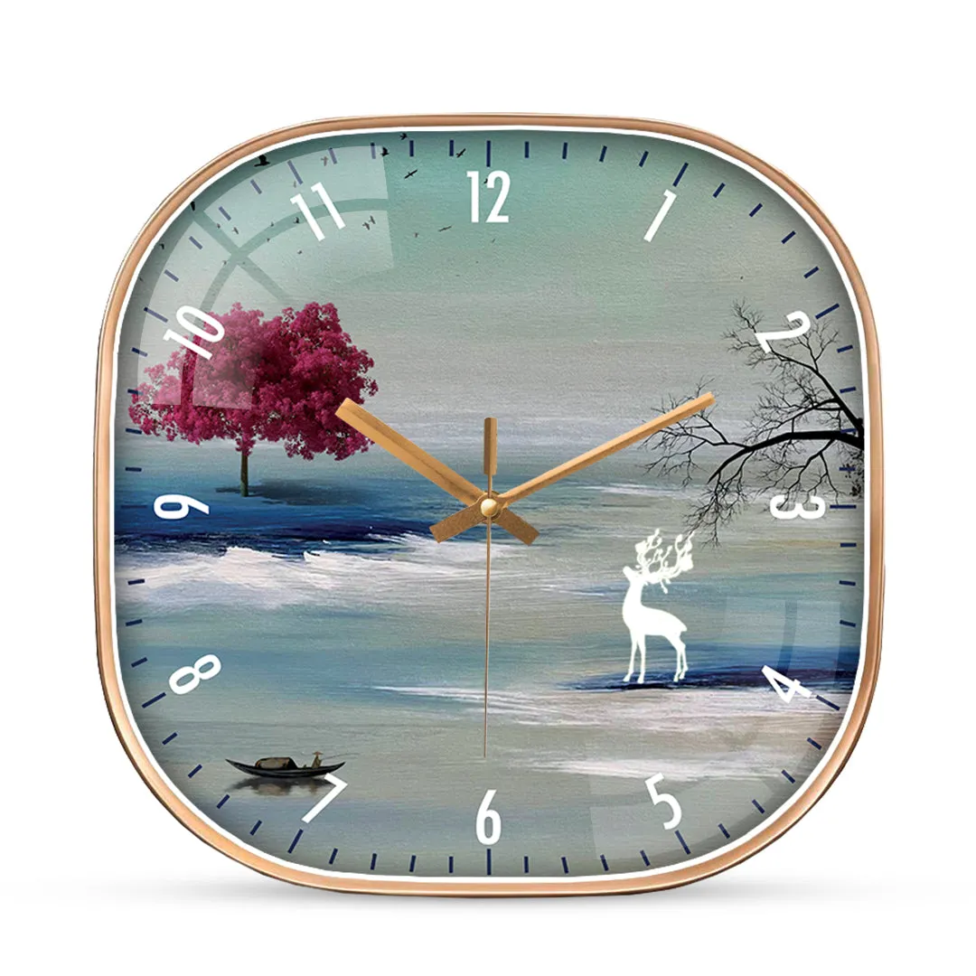 Art abstract wall clock