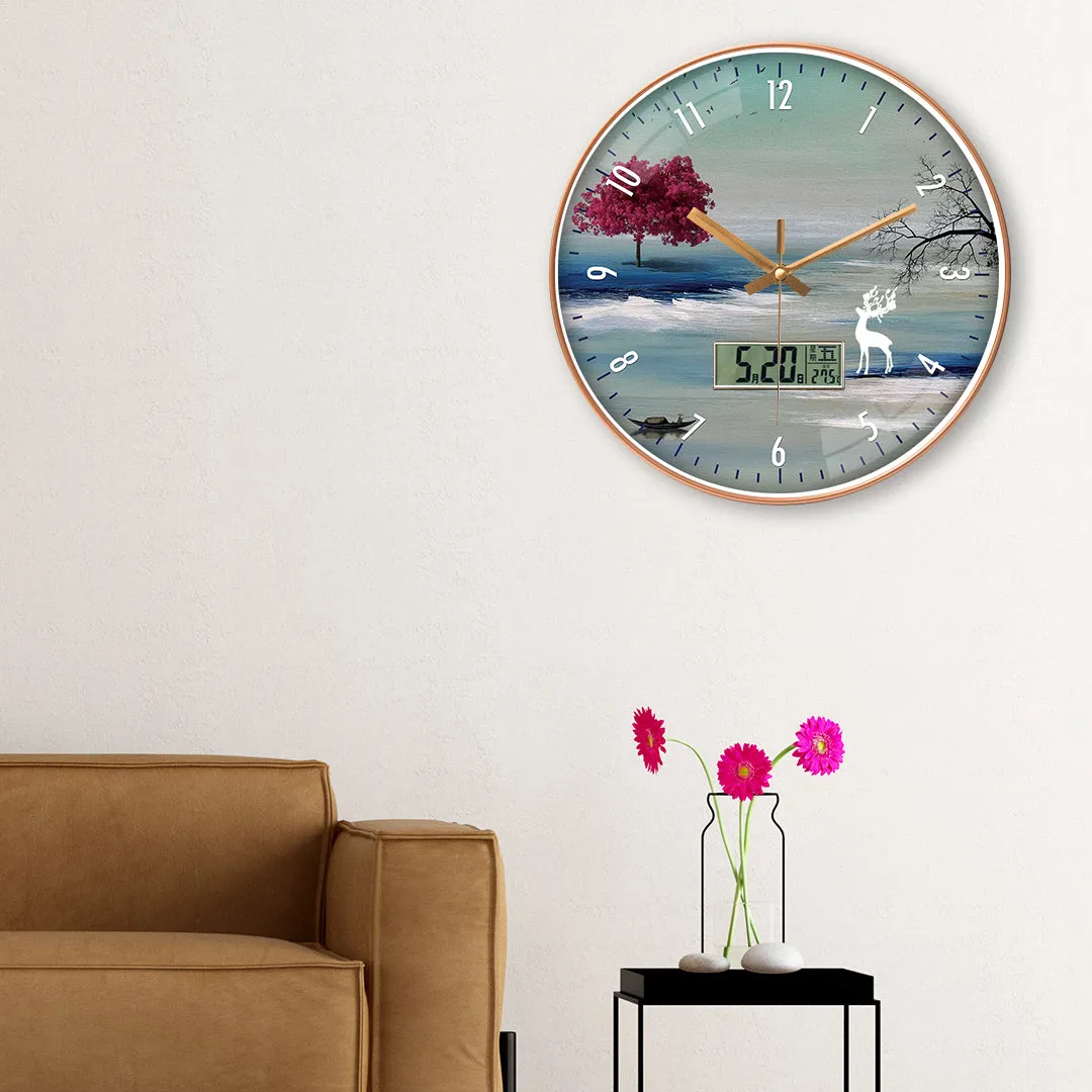 Art abstract wall clock