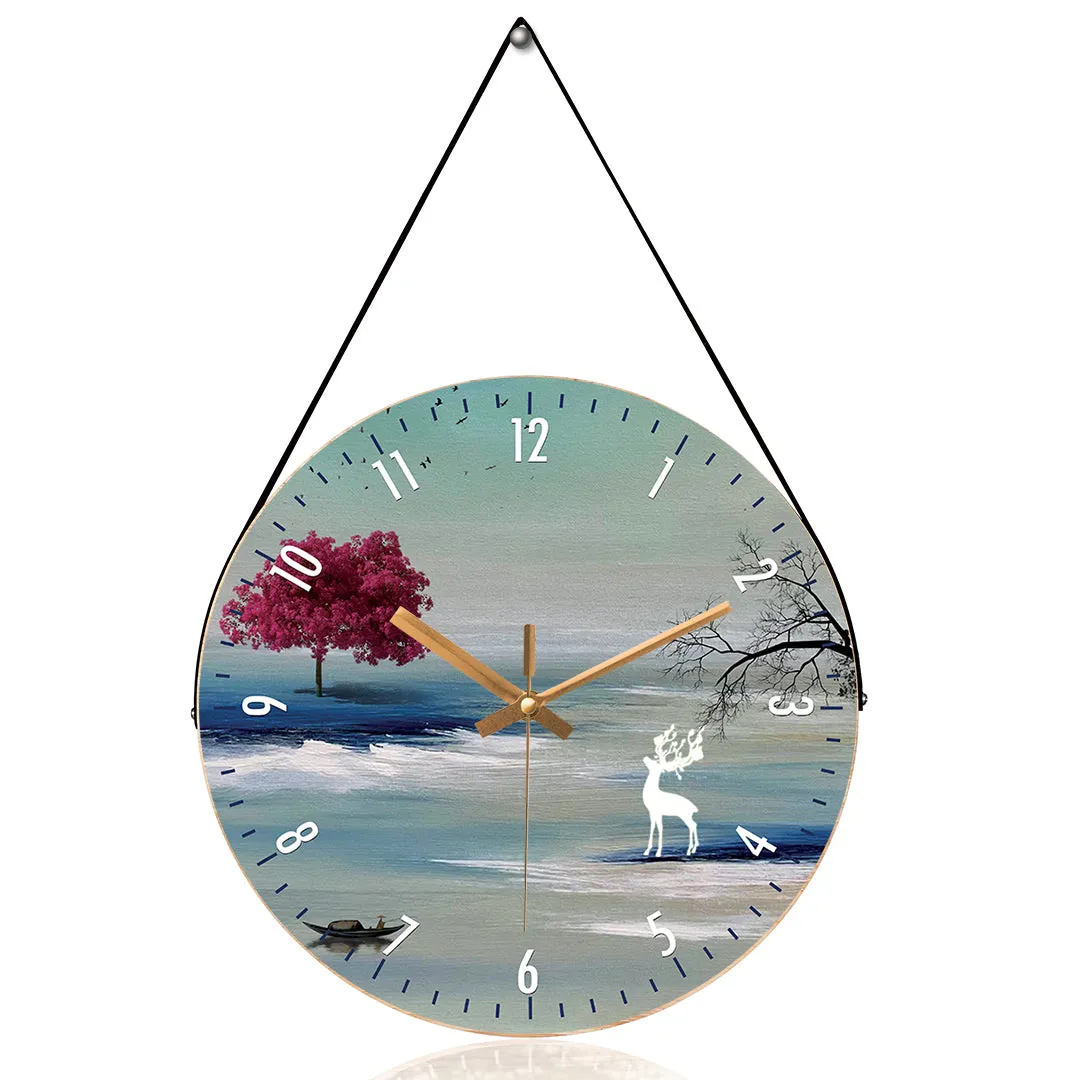 Art abstract wall clock