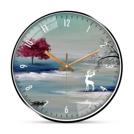 Art abstract wall clock