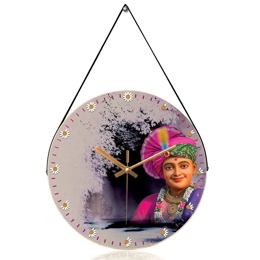 Artistic swaminarayan wall clock