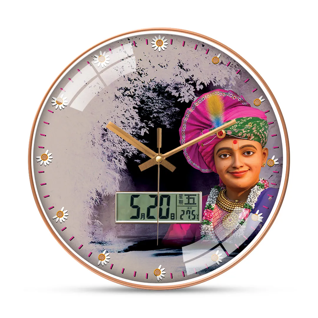 Artistic swaminarayan wall clock