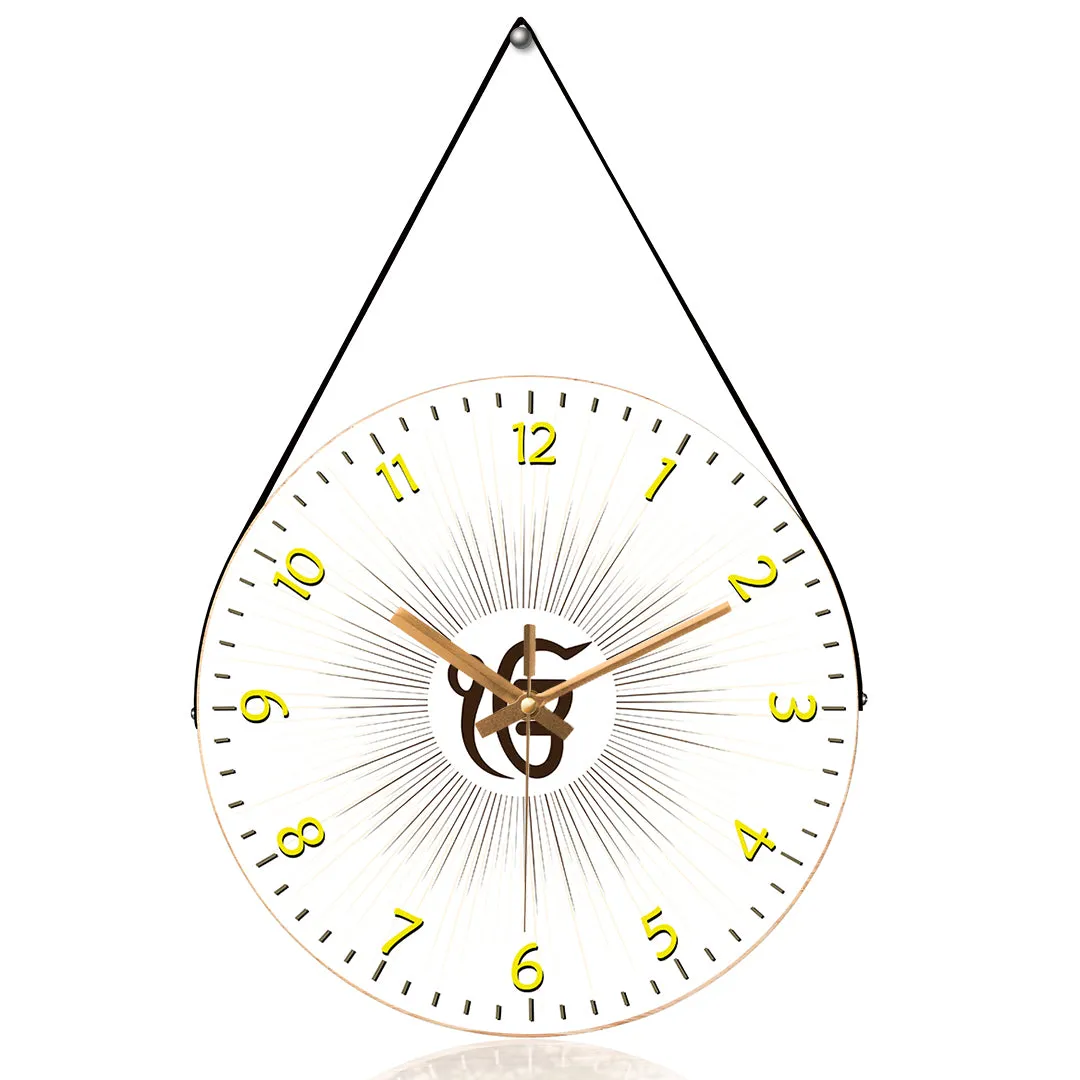 Aum sikhism wall clock