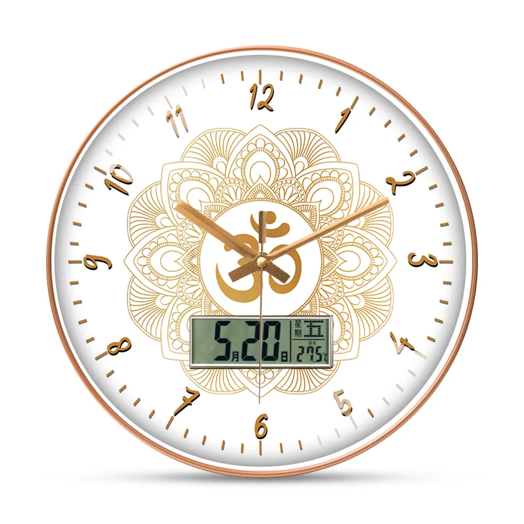 Aum sikhism wall clock