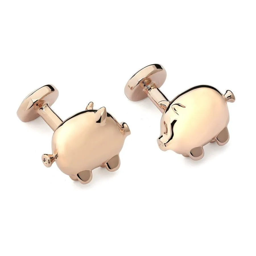 Babette Wasserman Balloon Pig Cufflinks