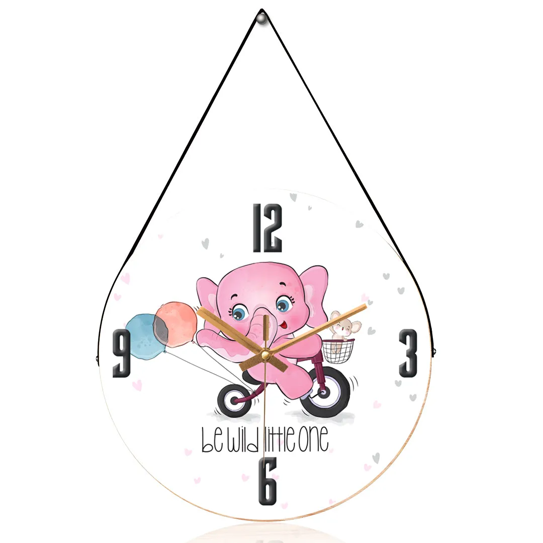 Baby elephant wall clock