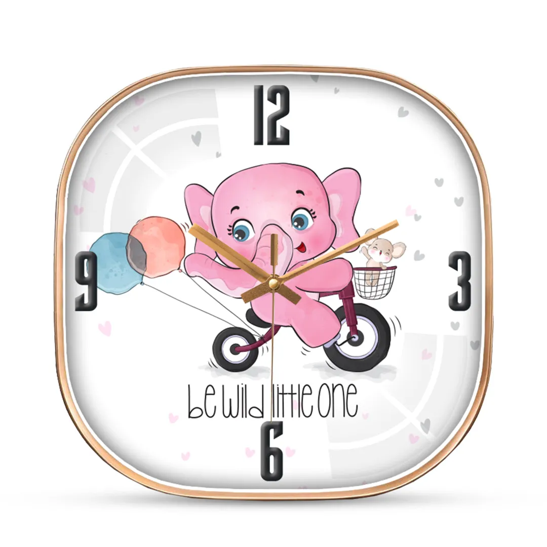 Baby elephant wall clock