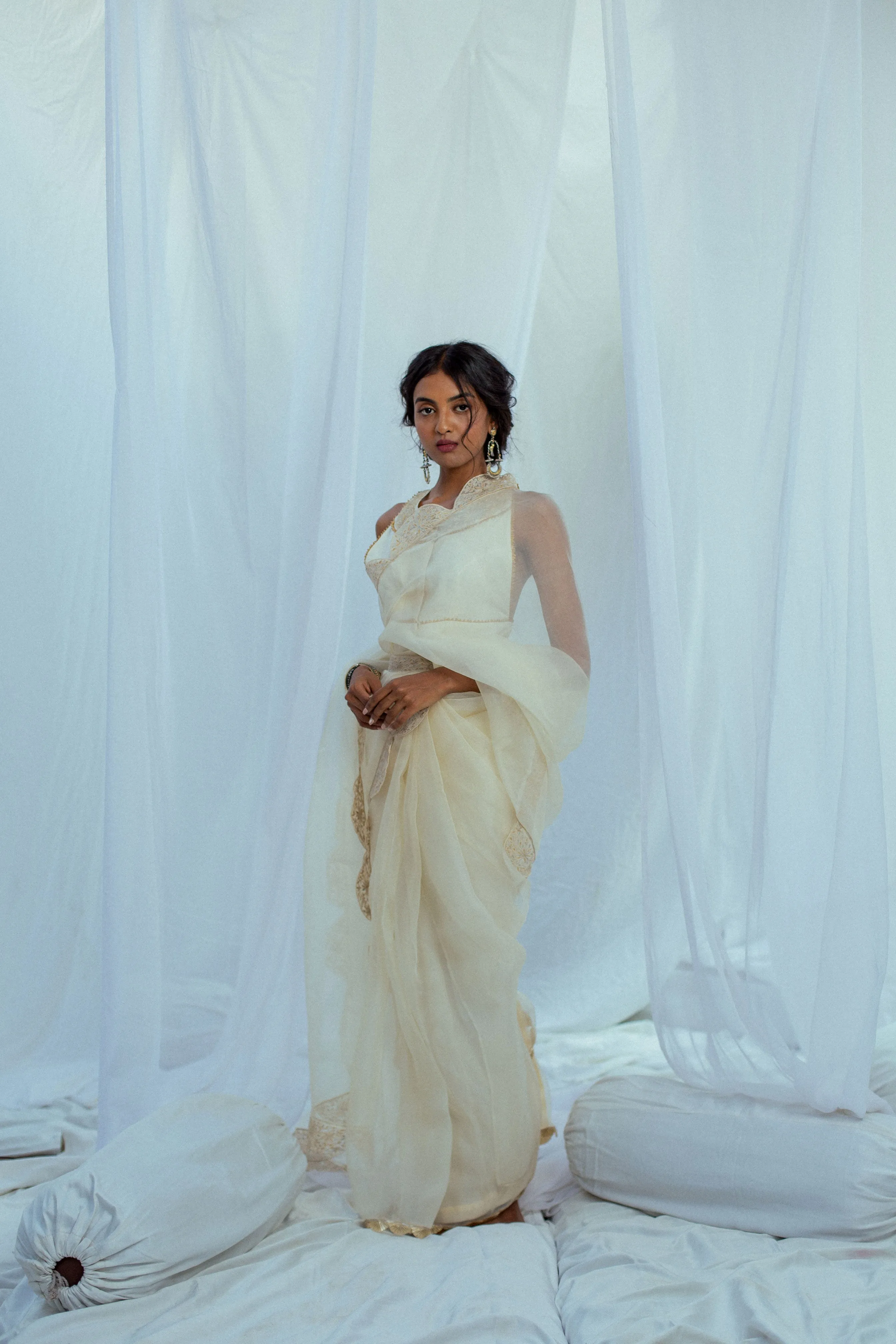 Bairavi Jasmine Saree