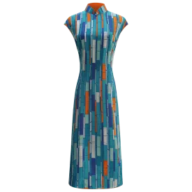 【BAMBOO】100% Silk Cheongsam (Sleeveless)