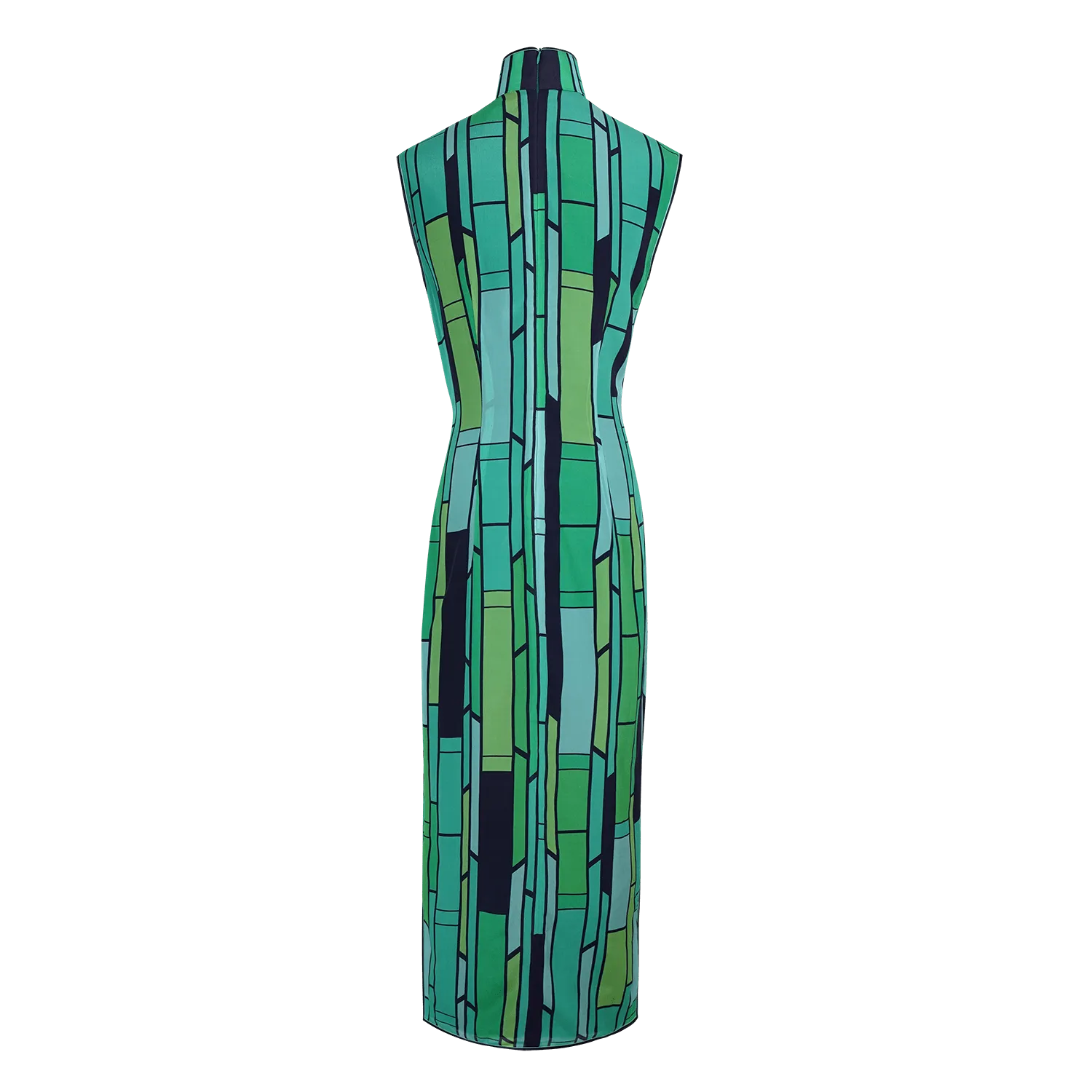 【BAMBOO】100% Silk Cheongsam (Sleeveless)