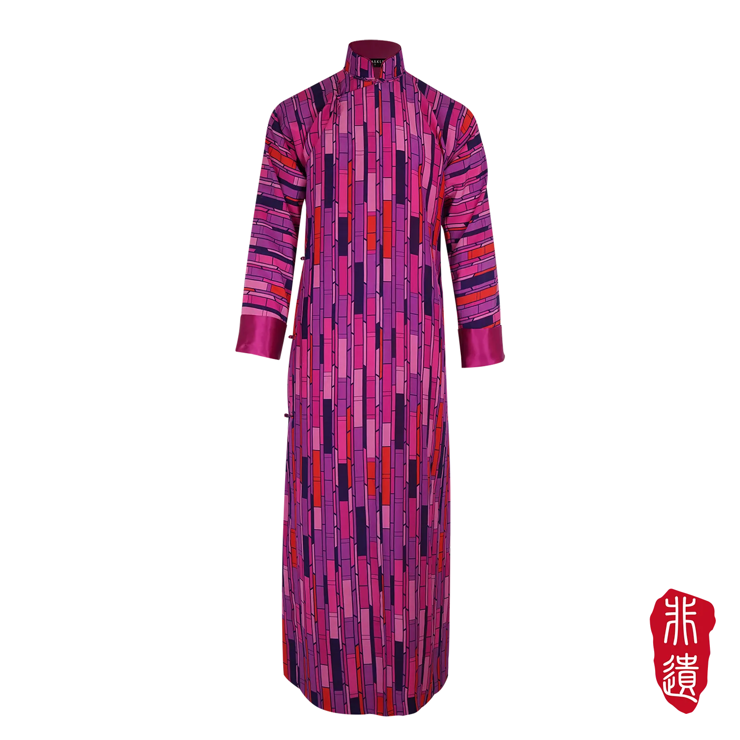 【BAMBOO】Masterpiece Collection 100% Silk Long Robe Cheongsam