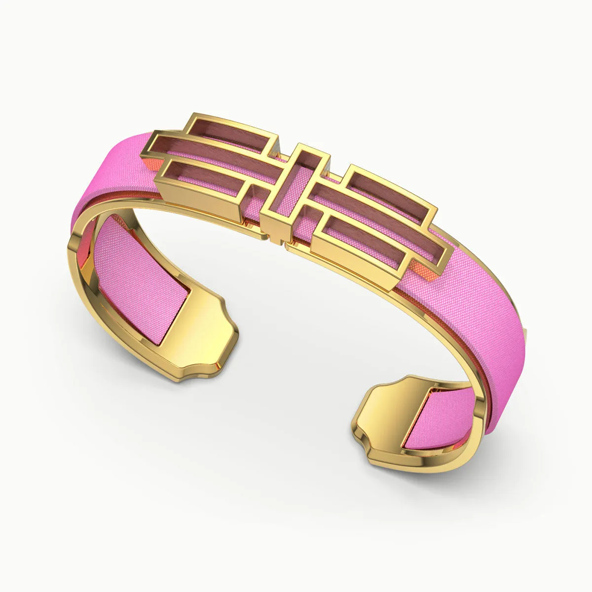 Ban Zu Silk Cuff - Guava Pink