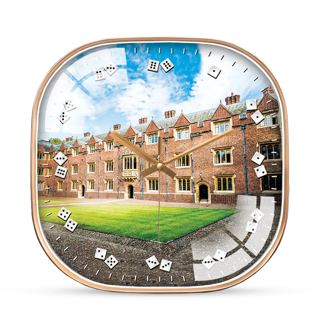 Beautiful architecture cambridge city wall clock