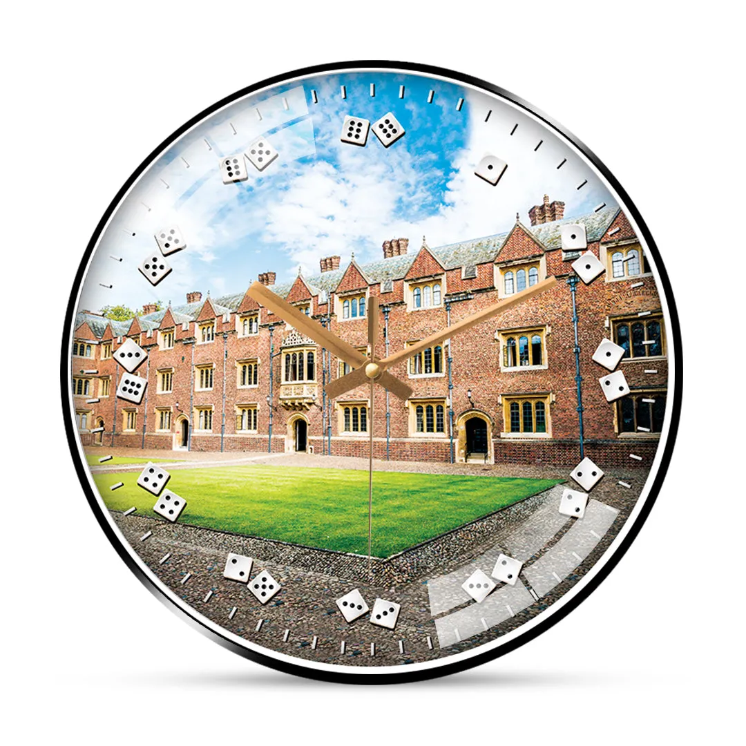 Beautiful architecture cambridge city wall clock