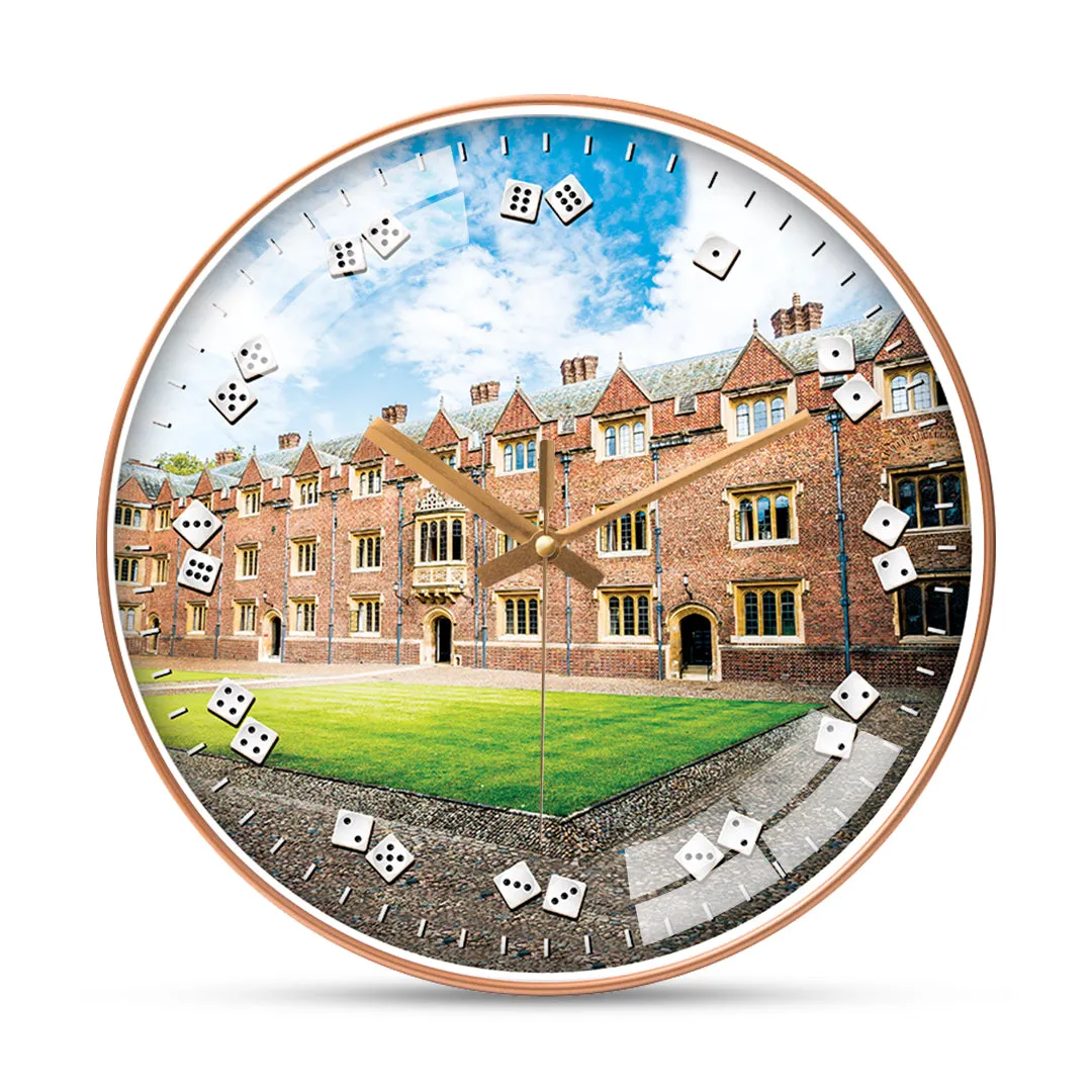 Beautiful architecture cambridge city wall clock