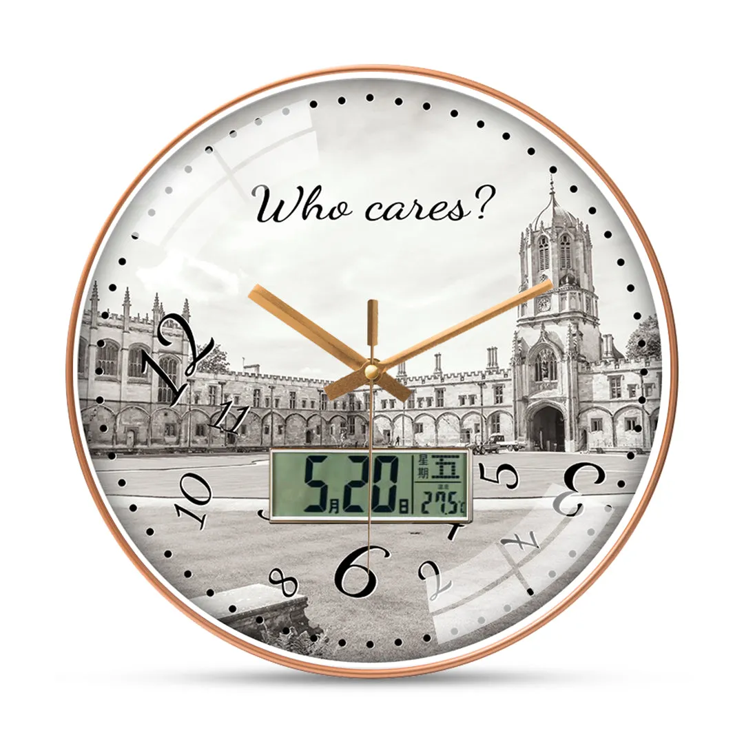 Beautiful architecture oxford city wall clock